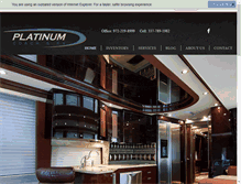 Tablet Screenshot of platinumcoachrv.com